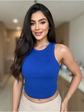 Zara Tank Blue